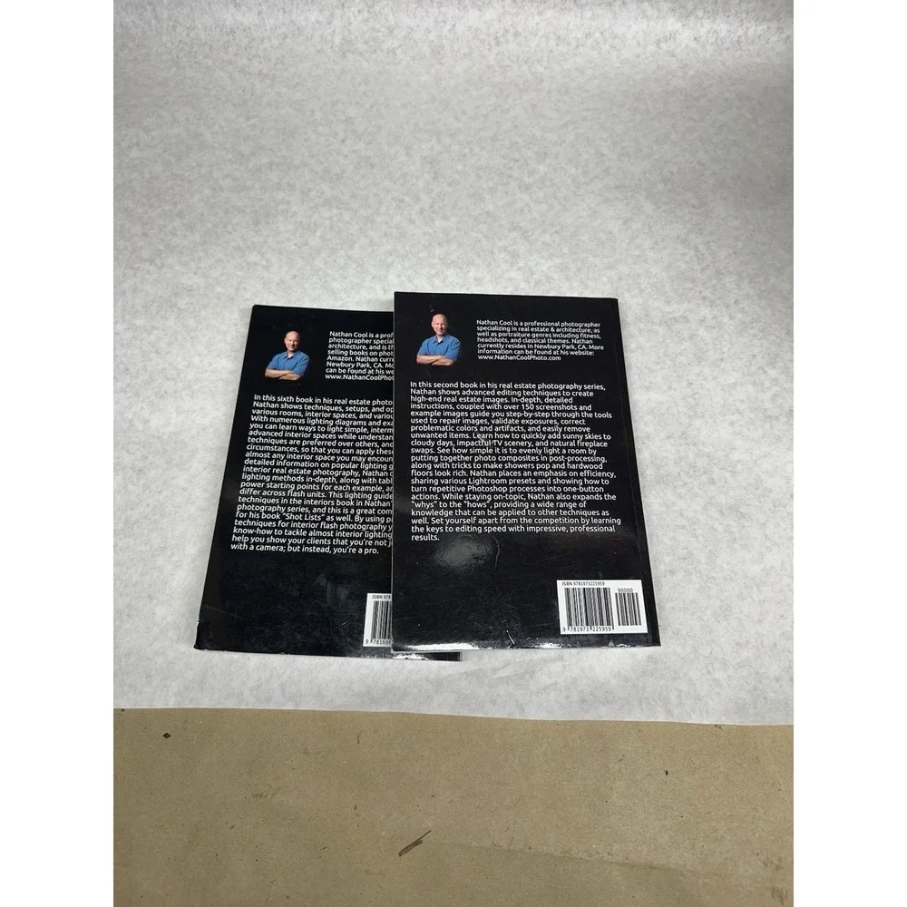 Nathan Cool Real Estate Photography Books Lot of 2 Lighting & Editing Guides